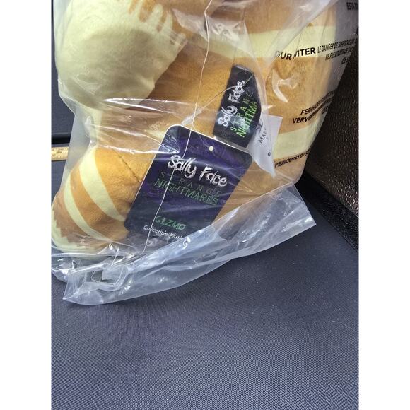 Sally Face Gizmo Plush Collectible Strange Nightmares New in Plastic Cat - Picture 5 of 6